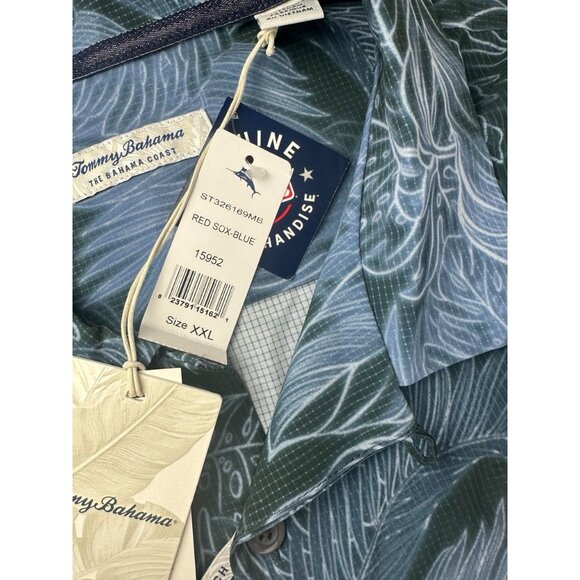 NWT Tommy Bahama Navy Boston Red Sox Island Zone Button-Up Shirt XXL - Picture 7 of 12